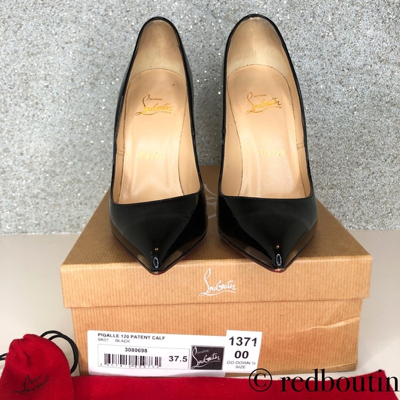👠SOLD👠 Pigalle 120 black patent pumps 37.5 - Picture 5 of 8